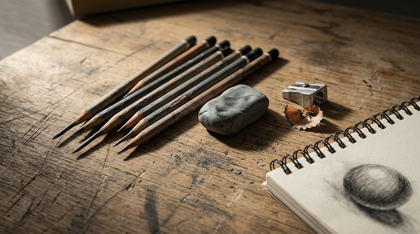 A Full Beginner Sketching Kit for Under €20