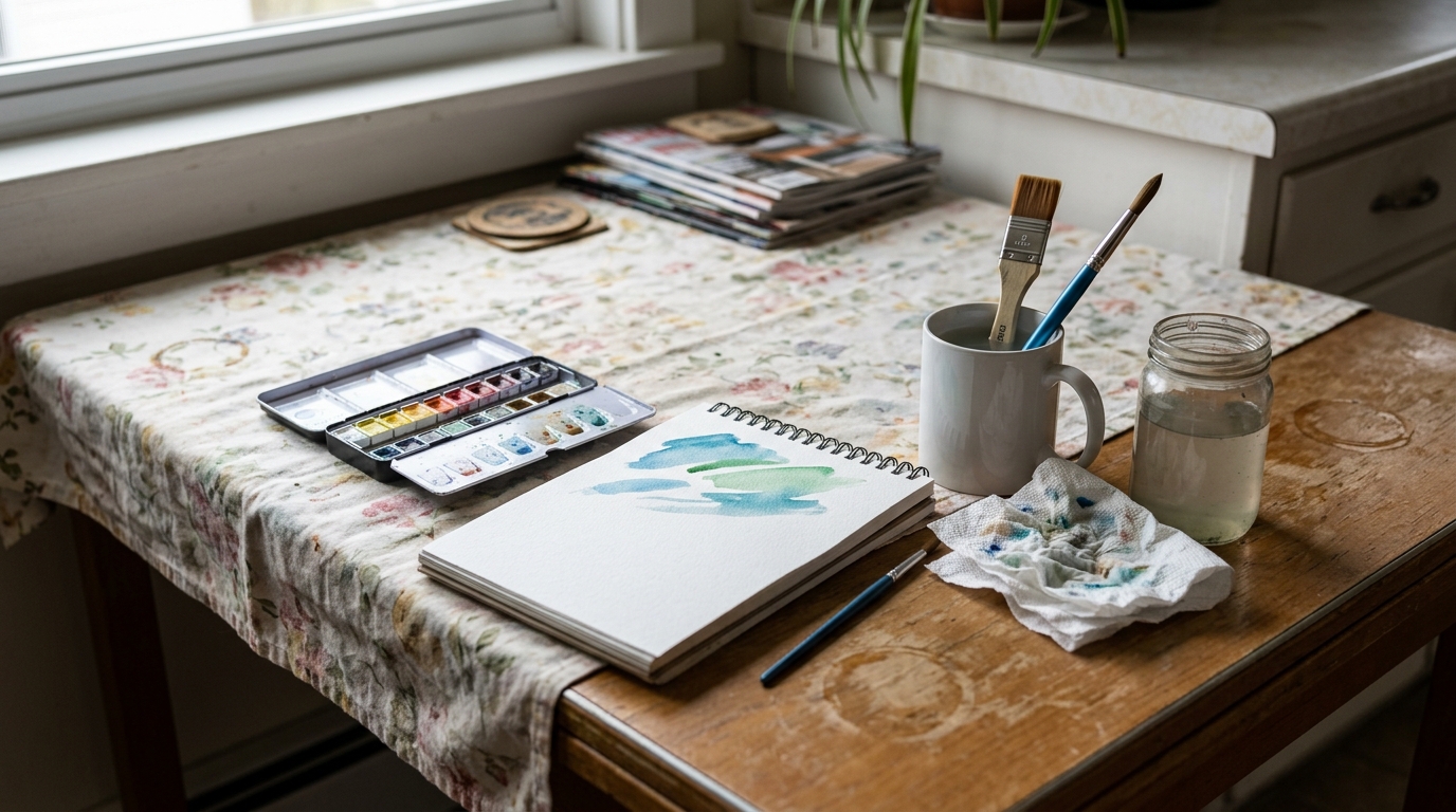 Complete Beginner Watercolor Setup for Under €40