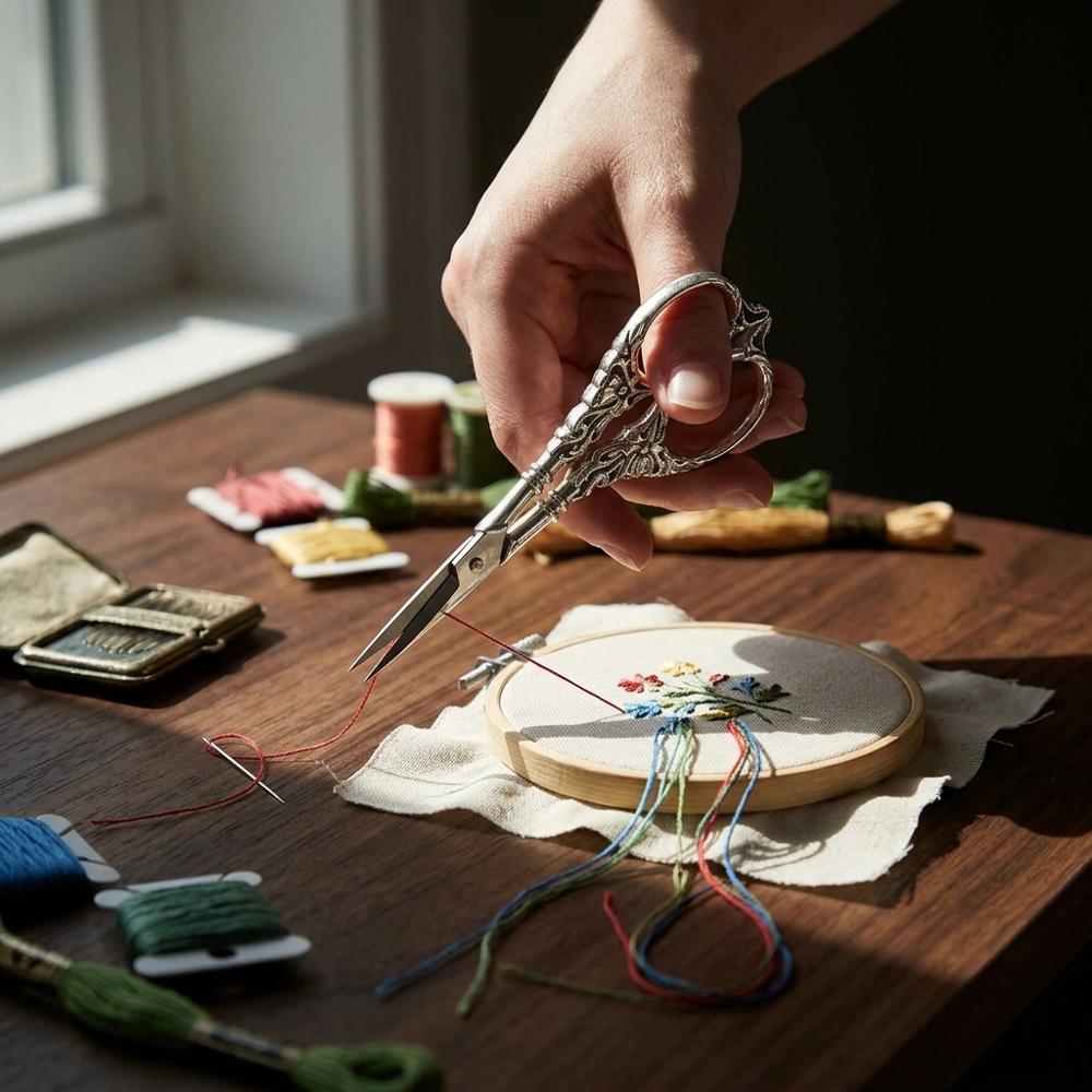 BIHRTC Vintage Europæisk Stil Broderisaks