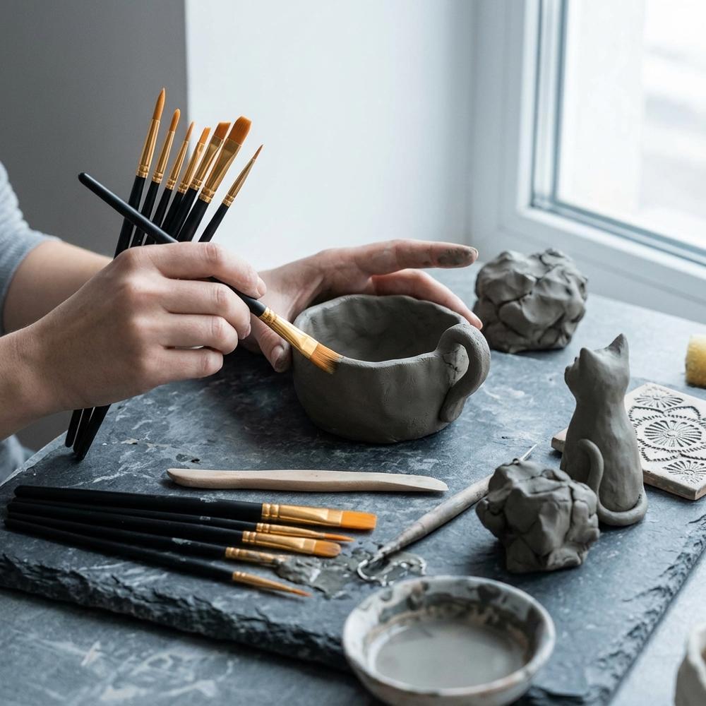 Set di vernice acrilica a 24 colori per decorare creazioni in creta
