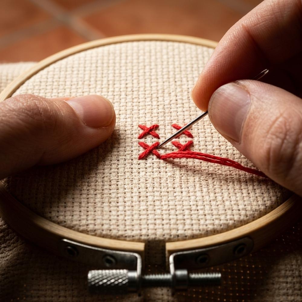 bamboo embroidery hoop set in six sizes for maintaining cross-stitch fabric tension