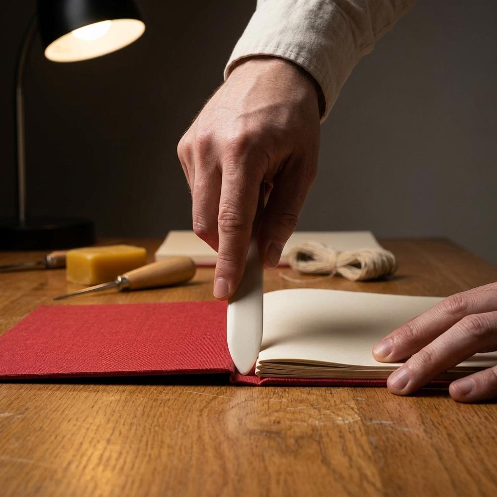 Benfold til at skabe skarpe folder i papir