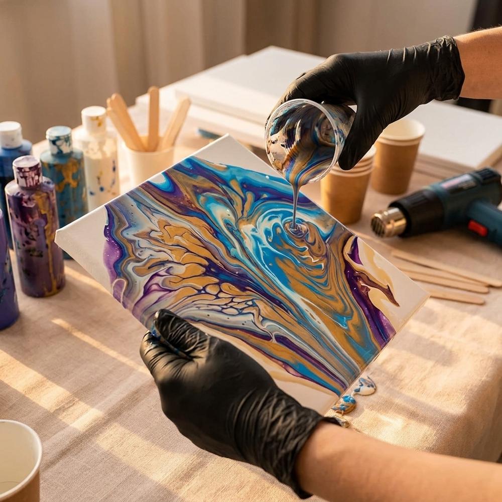 disposable nitrile gloves for art and craft protection