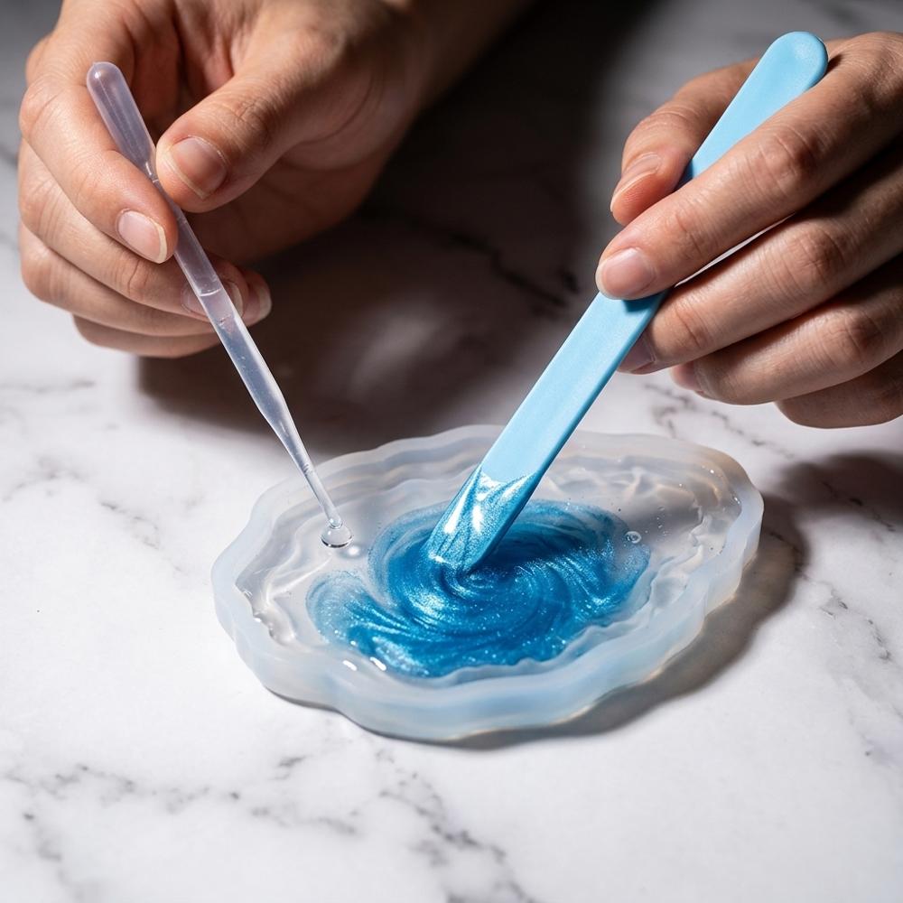 Reusable silicone measuring and mixing cups with stir sticks