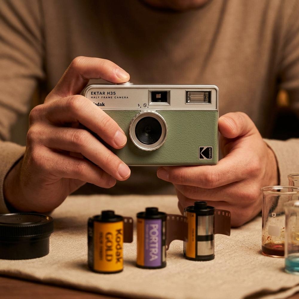 Kompaktní opakovaně použitelný foťák na 35mm film pro každodenní focení