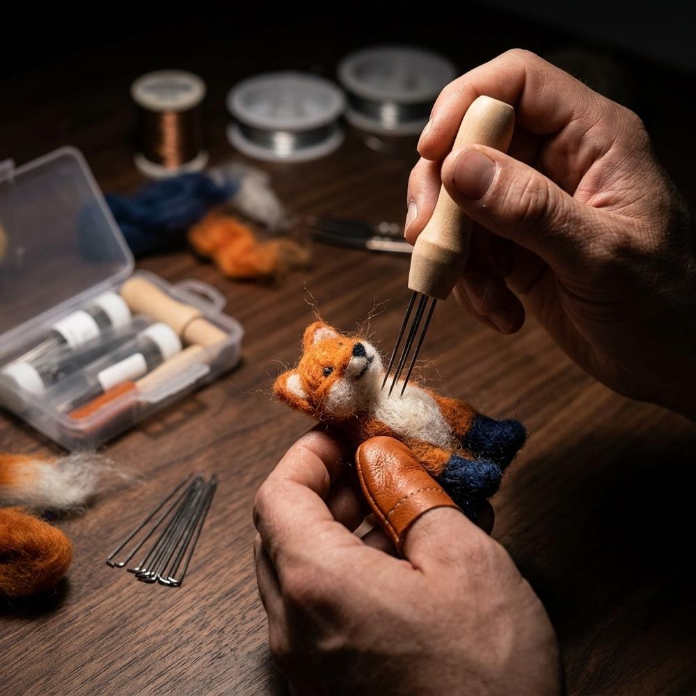 Mayboos 74 Pcs Needle Felting Kit with Handle