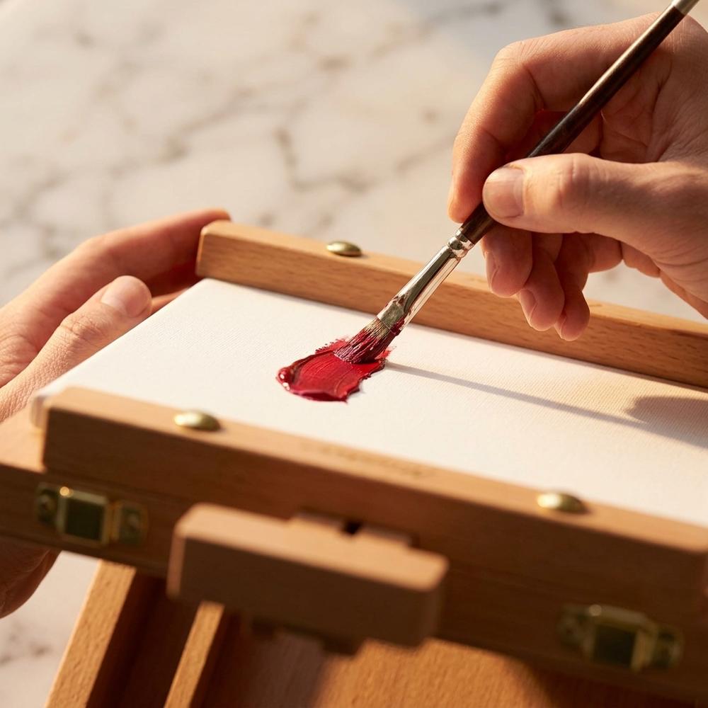 Tabletop Art Easel for Painting, Premium Wooden Sketchbox