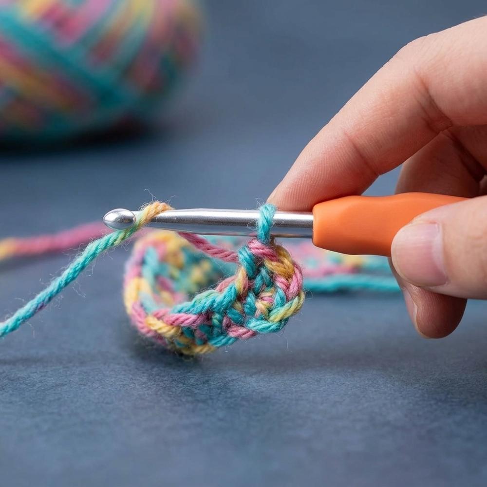 Stand-up crochet hook organizer case