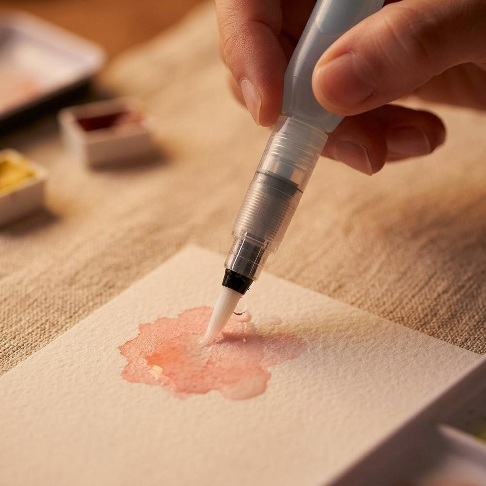 Pentel Arts Aquash Vandpensel med Forskellige Spidser, Pakke med 4