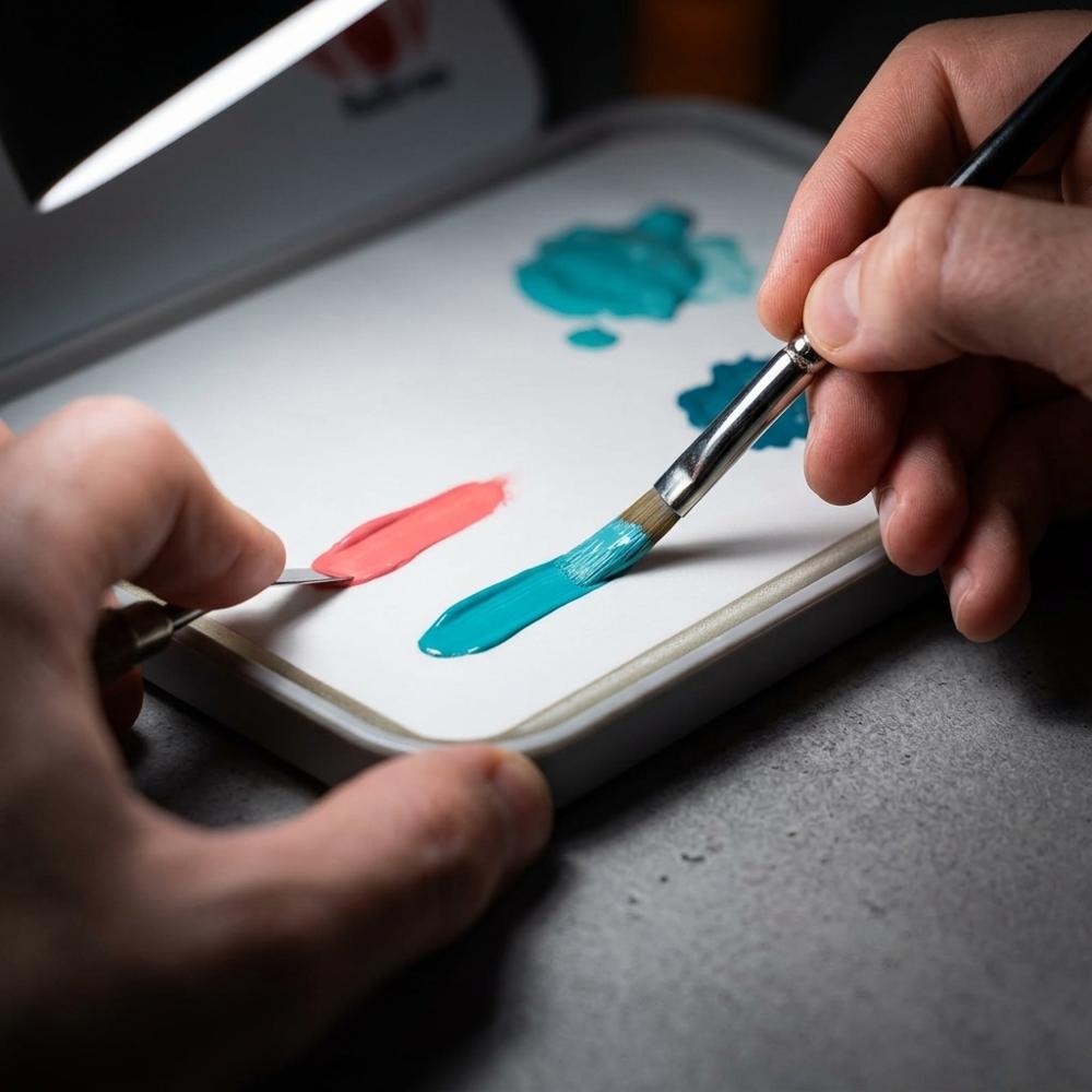 palette humide avec couvercle et éponge pour peinture à la gouache