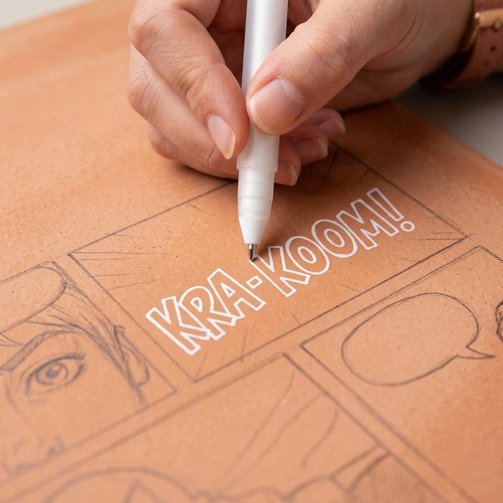 Smooth White Gel Pen Set