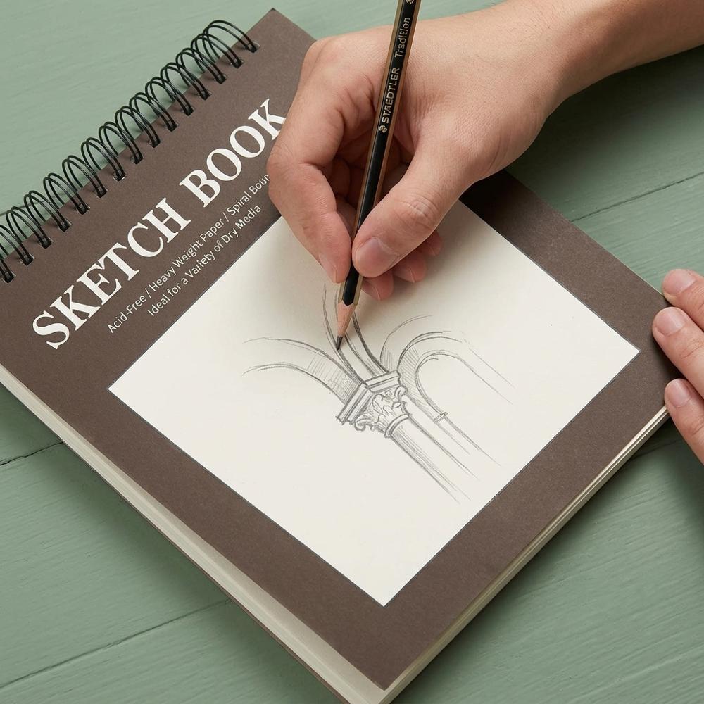 8.5"x11" spiral-bound sketchbook with acid-free medium-tooth drawing paper