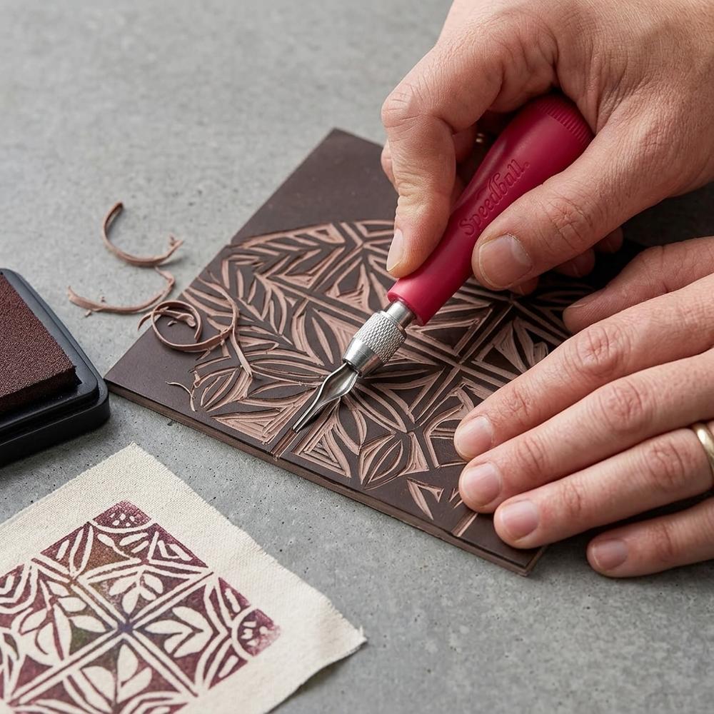 Bulino per linoleum con lame intercambiabili