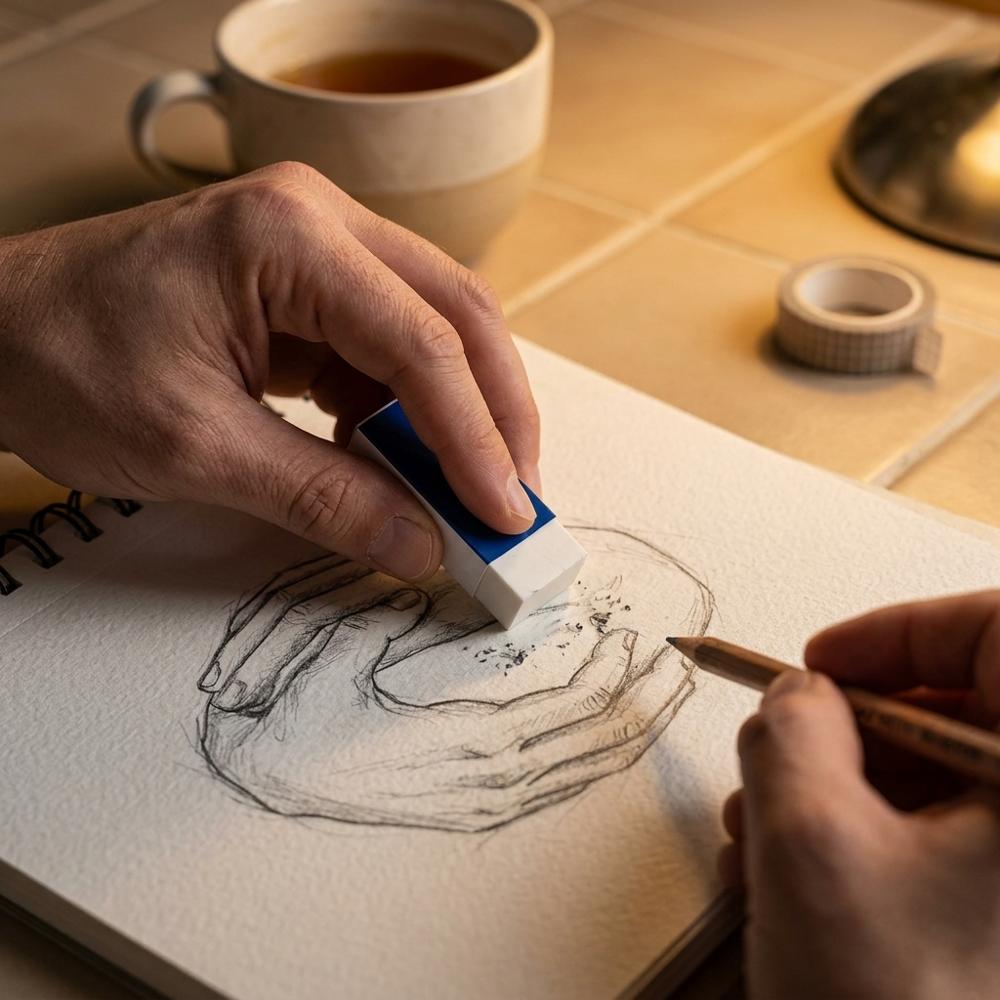 precision vinyl eraser for clean graphite removal without smudging