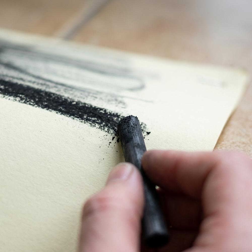 large newsprint pad for high-volume charcoal practice