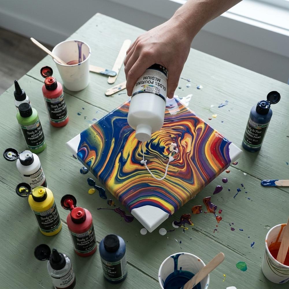 pre-mixed acrylic pouring paint set
