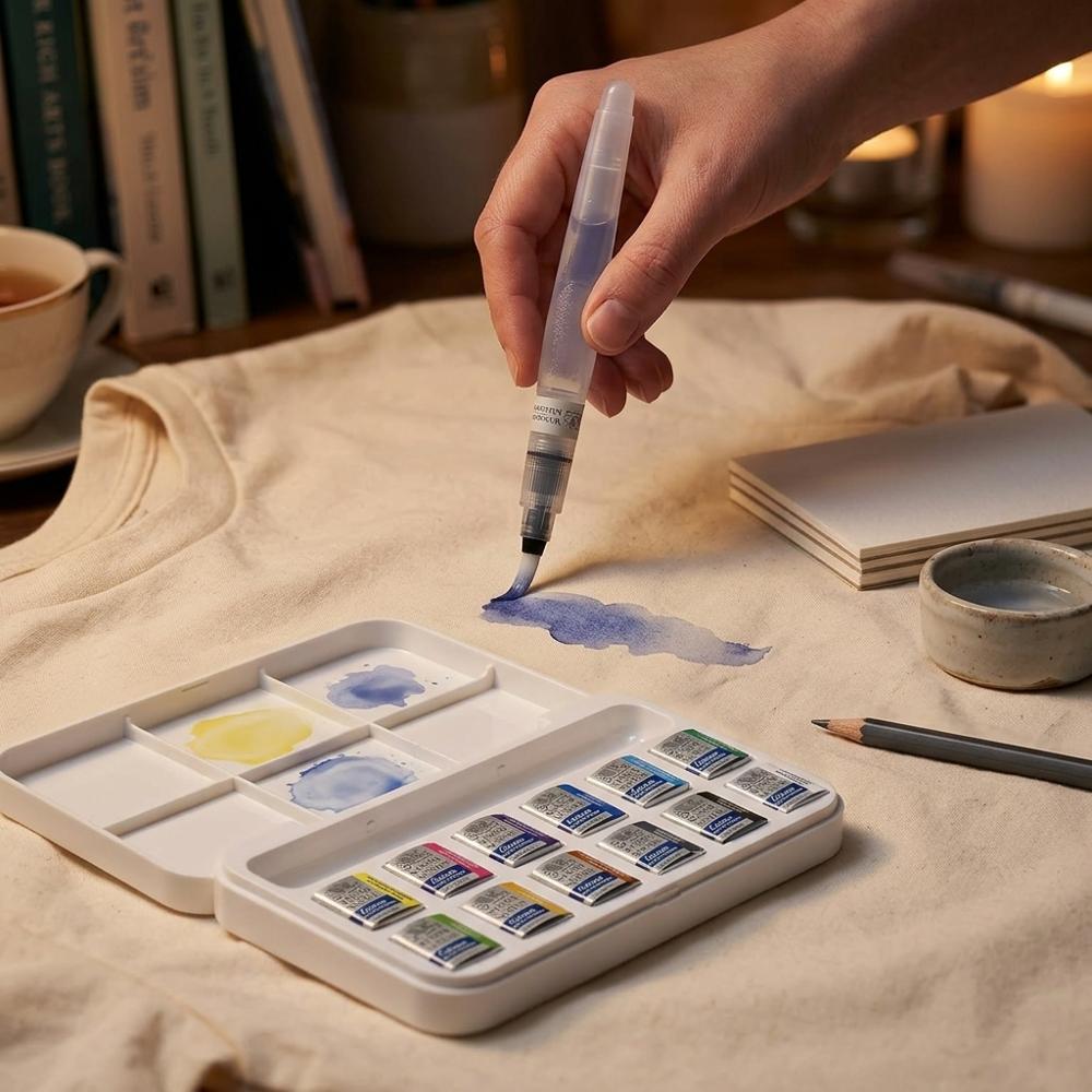 Winsor & Newton Cotman Akvarelmaling Sæt, 12 Halv Pander