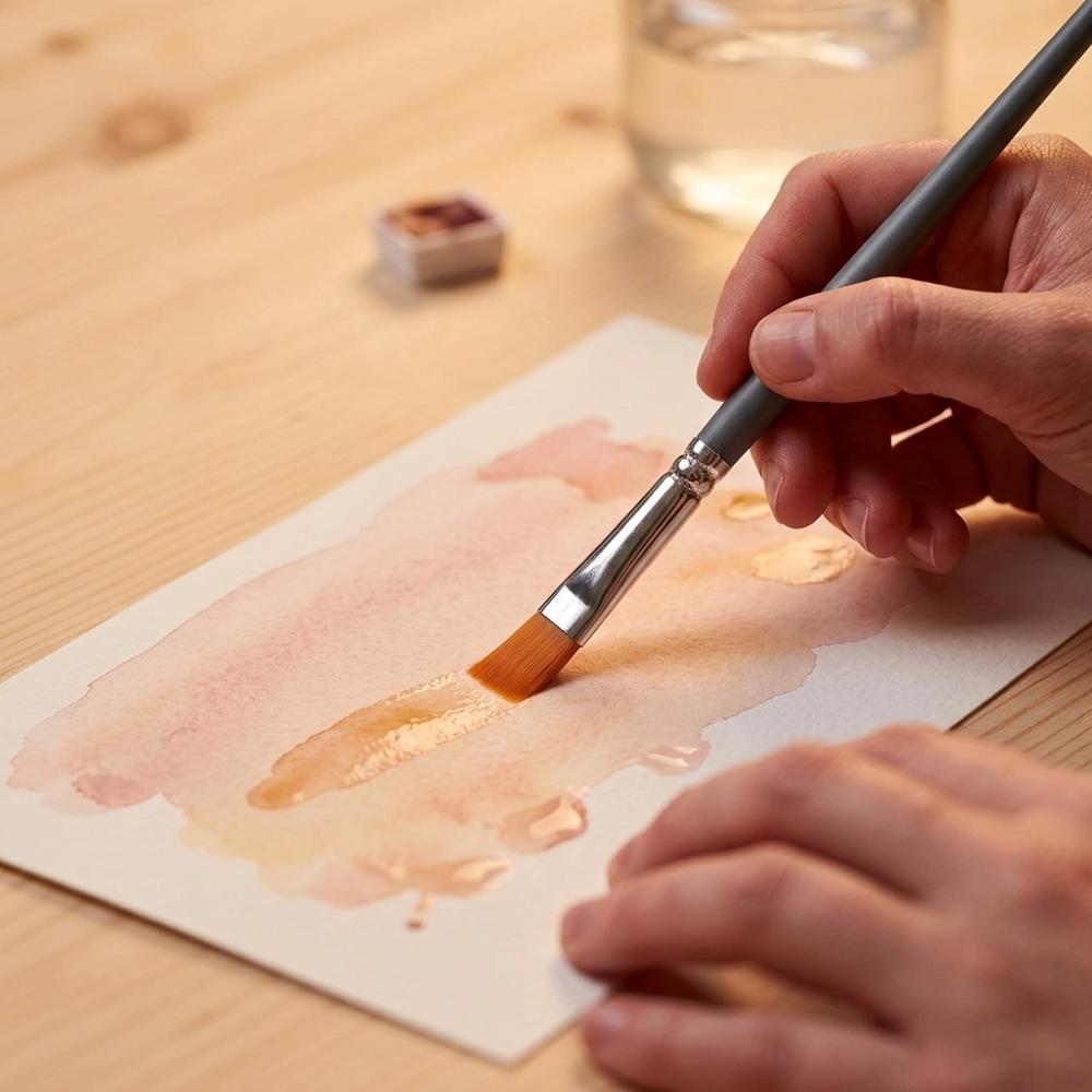Winsor & Newton Foundation Akvarelpenselsæt, Kort Skaft, 6 Pakke