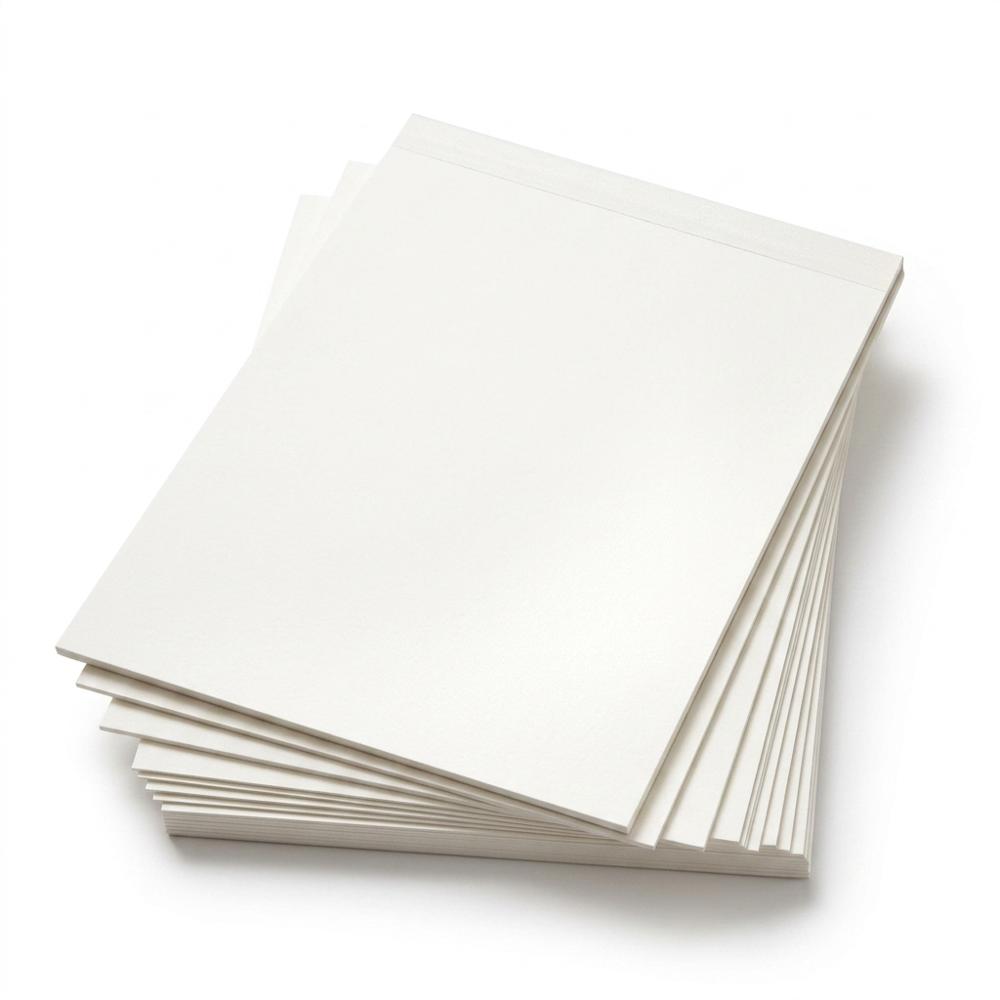 hot-pressed watercolor paper pad for gouache illustration