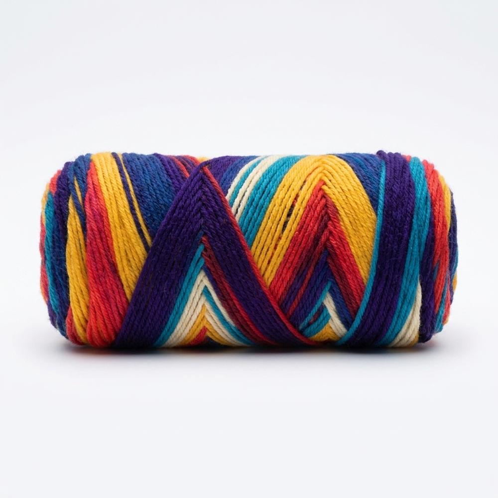 Smooth worsted-weight yarn for learning your first stitches