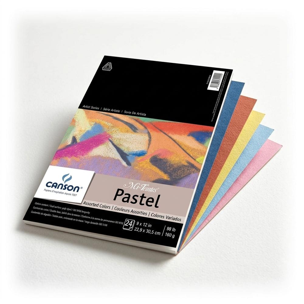 Getöntes Pastellpapier mit rauer, griffiger Oberfläche