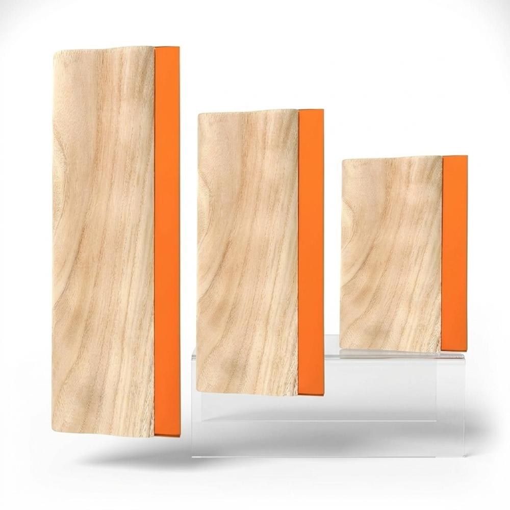 Schermdruk rakels met houten handvat in drie breedtes