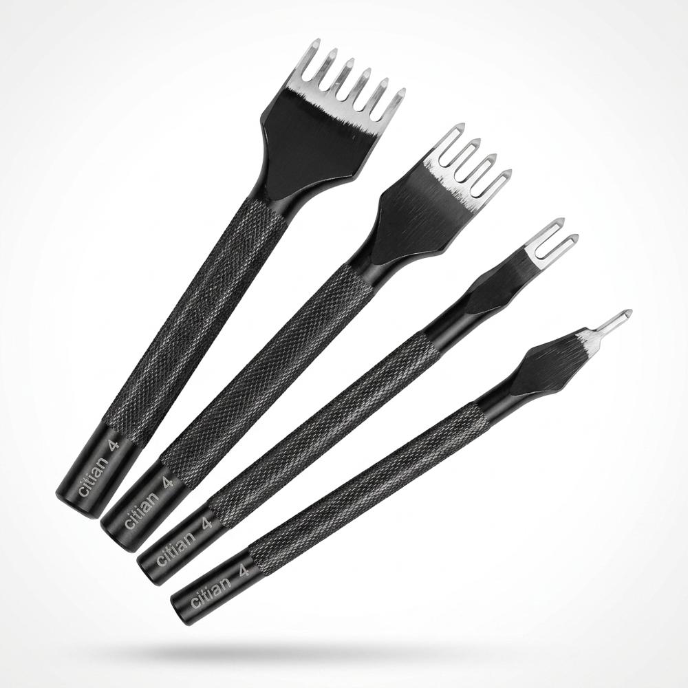 Set di scalpelli per cuciture a diamante per perforare fori di cucitura uniformi