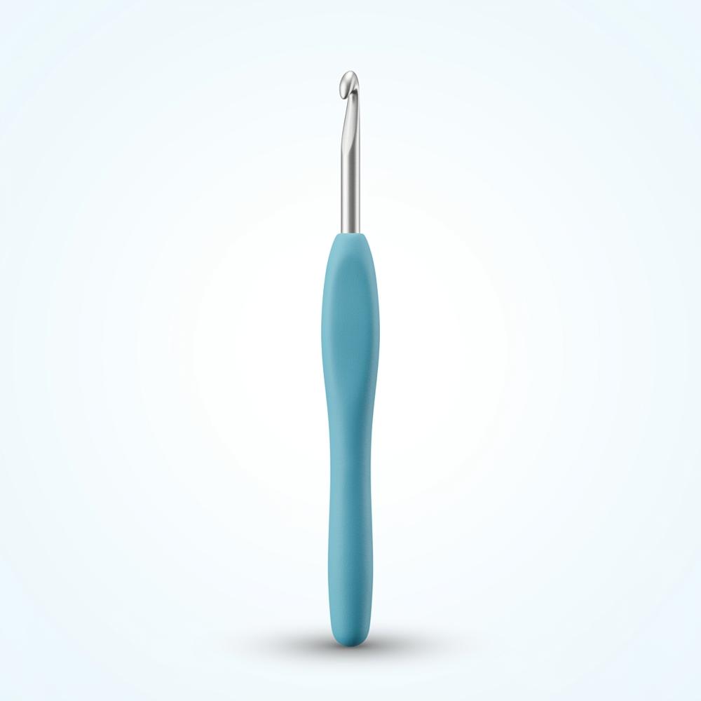 1047/H Deep Blue Amour Crochet Hook, Size H, 5.0mm