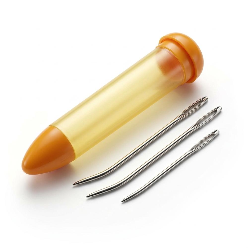 Compact Bent-Tip Tapestry Needle Set