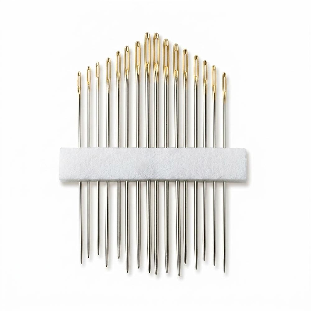 Clover Gold Eye Embroidery Needles, Sizes 3/9