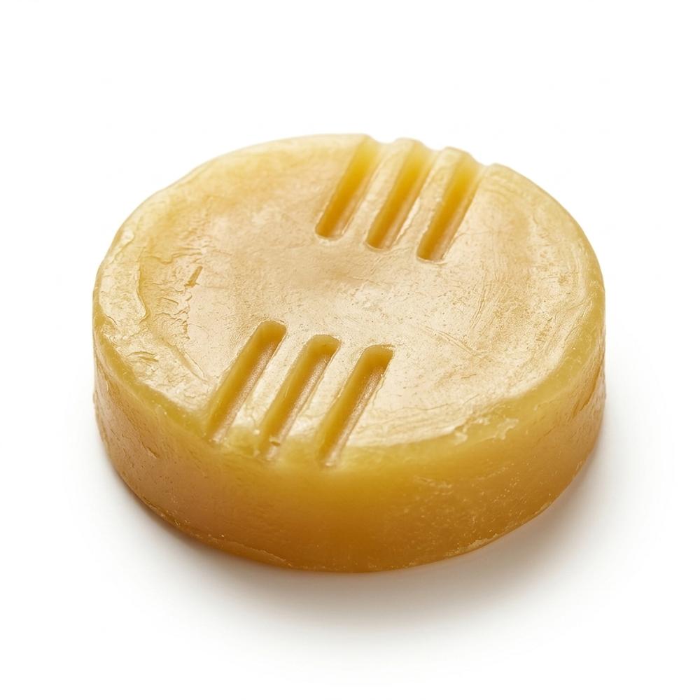 Natural Beeswax Candle with Holder