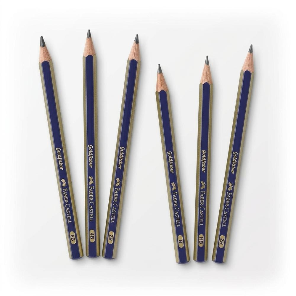 Graphite pencils for roughing in the scene