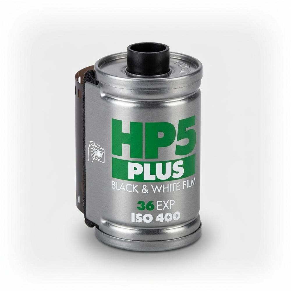ISO 400 black and white 35mm film, three-roll pack