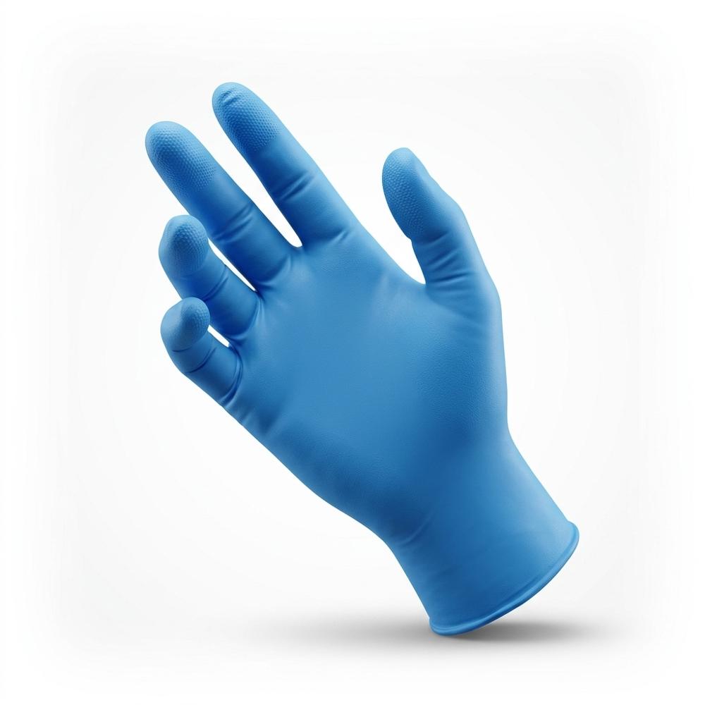 Disposable nitrile gloves for handling oil paint and solvent
