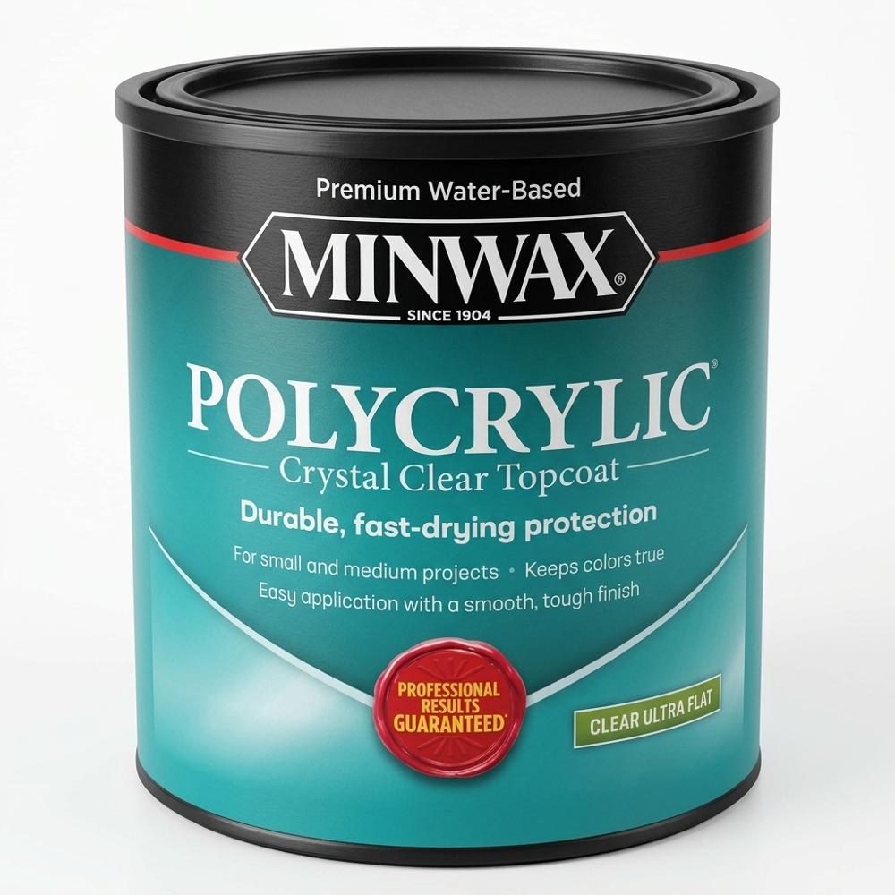 water-based clear sealer in an ultra-flat finish