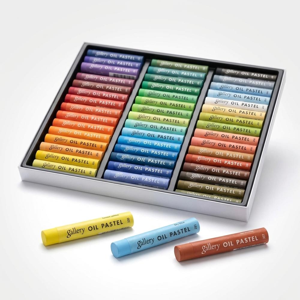 soft artist-grade oil pastel set for layering and blending