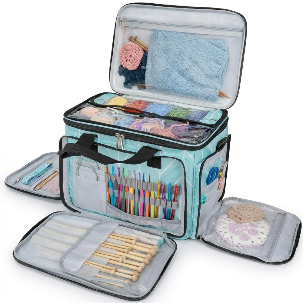 Project bag for organizing yarn and tools
