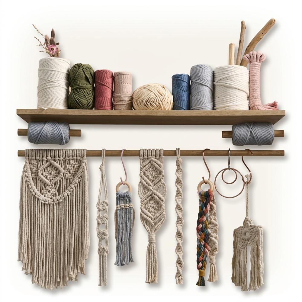 Illustrated macramé reference book of knots and patterns for beginners