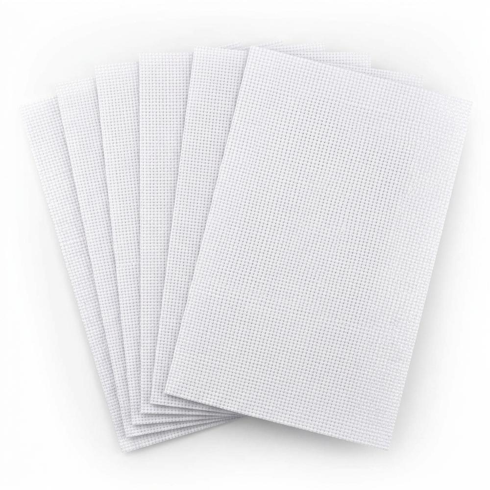 14-count white Aida fabric for cross-stitch practice and first projects