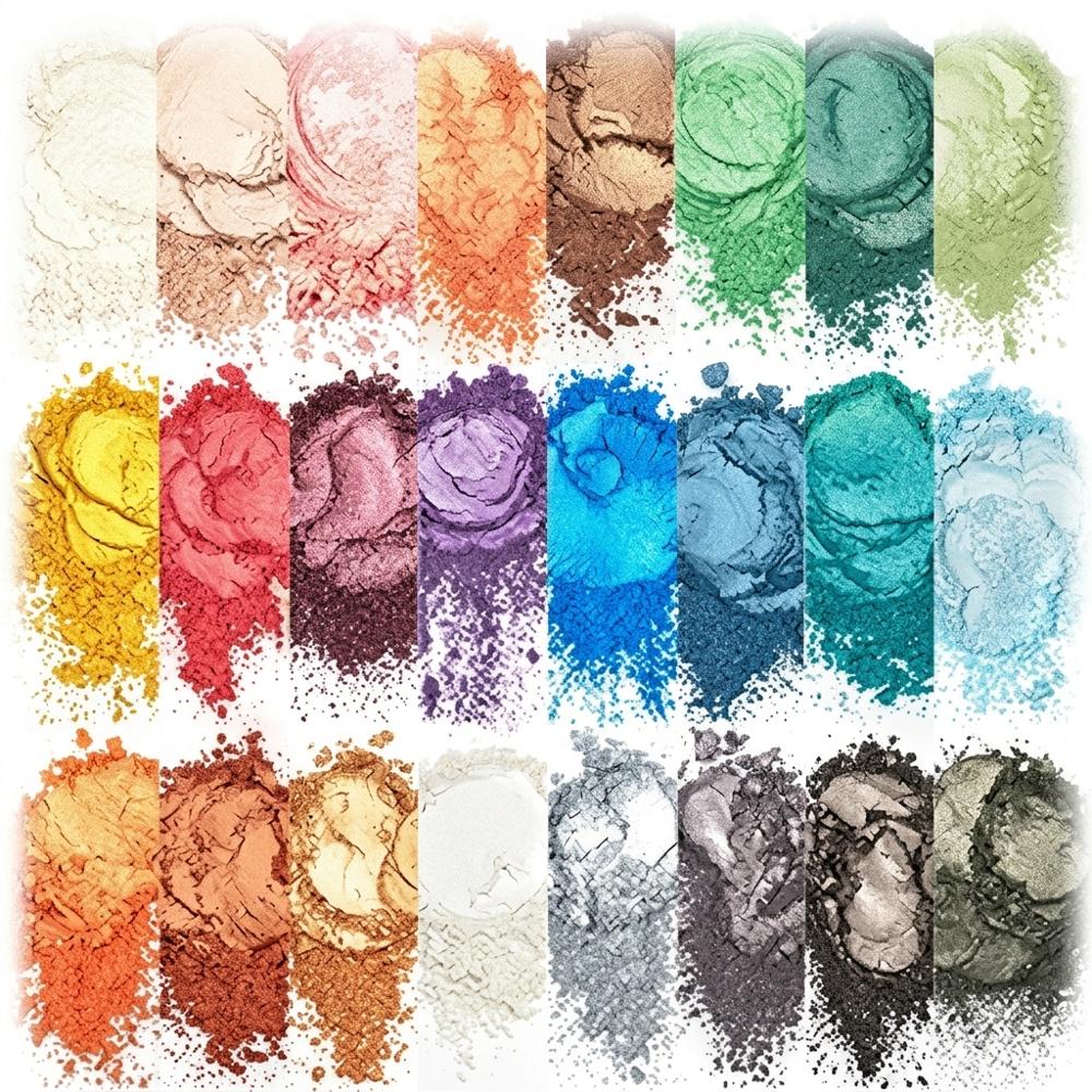 Mica powder set for coloring epoxy resin