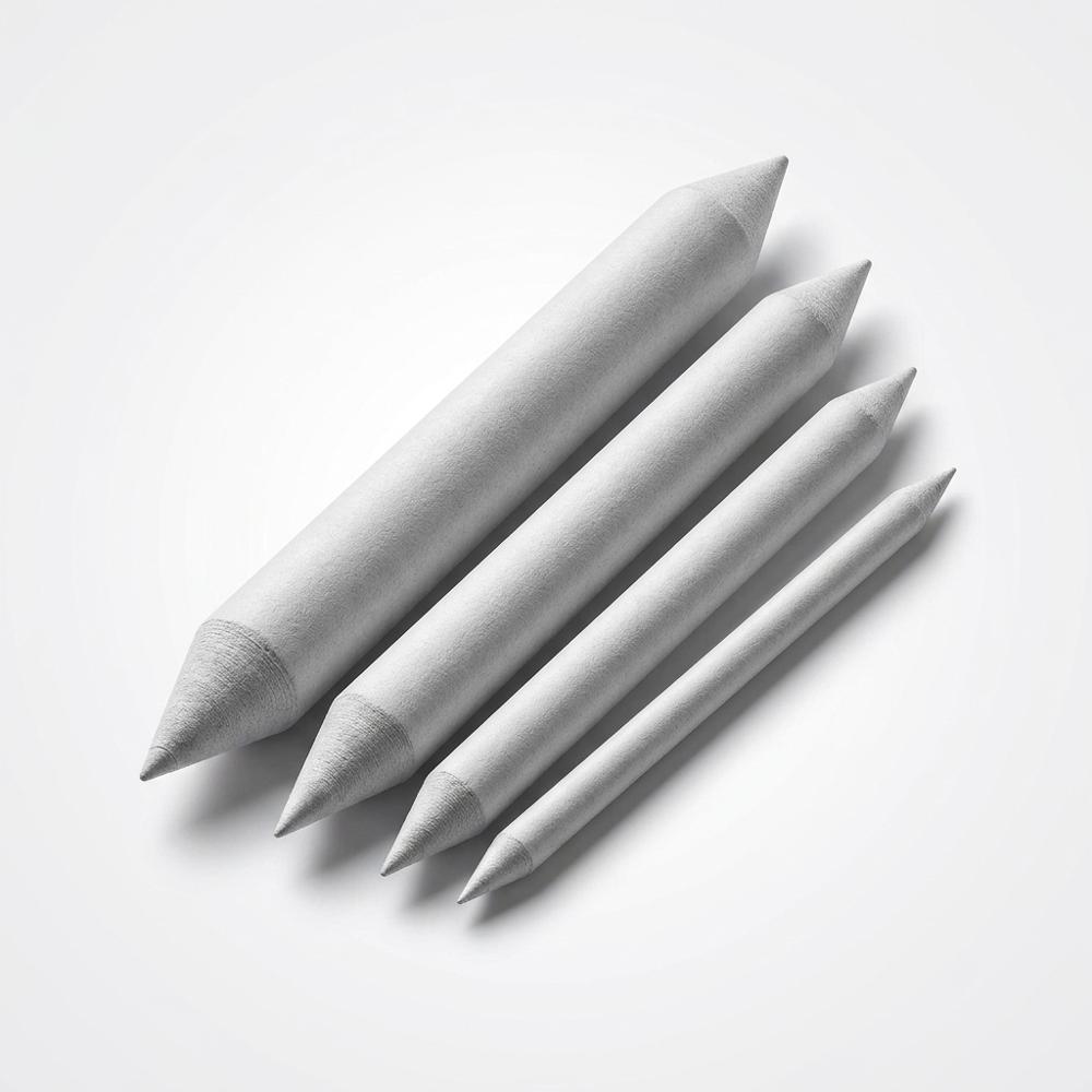 paper blending stumps for smoothing charcoal in small areas