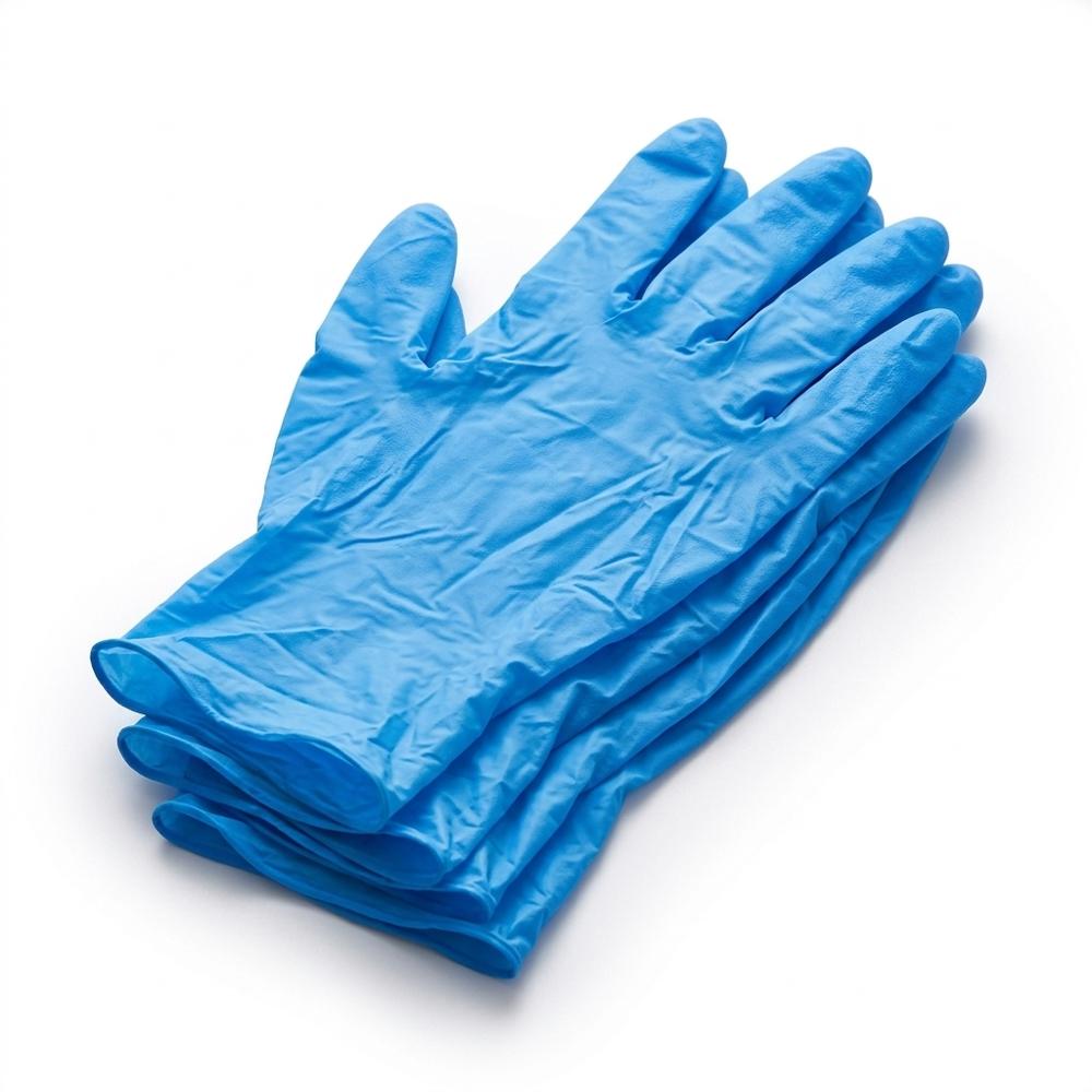 Disposable nitrile gloves for handling liquid resin