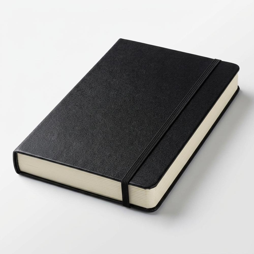Hard-Bound Sketchbook, Black, 5.1 x 8.3 in, 80 Sheets, 140 gsm