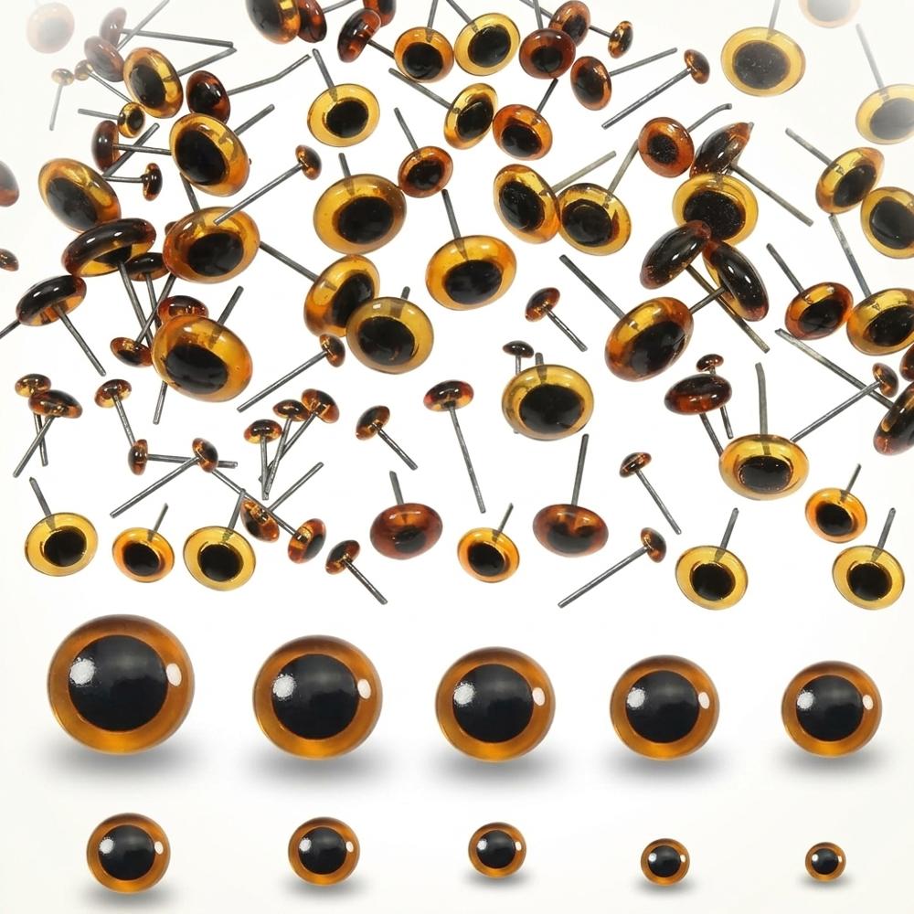 TOAOB Glass Animal Eyes for Needle Felting, Assorted Sizes