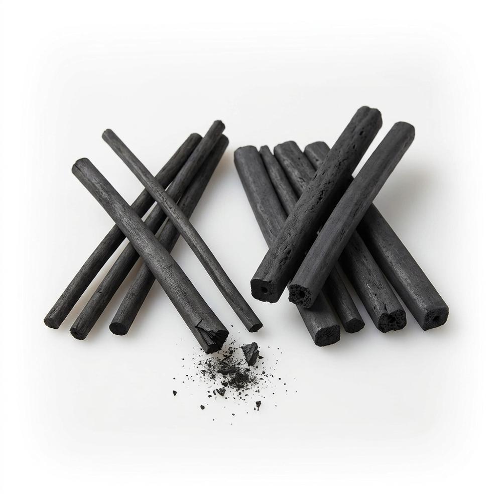 soft vine charcoal sticks for blocking in broad tonal shapes