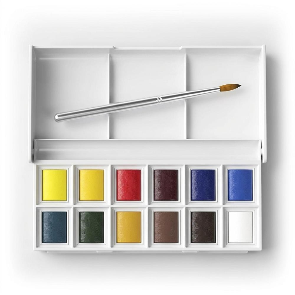 Portable Watercolor Paint Set