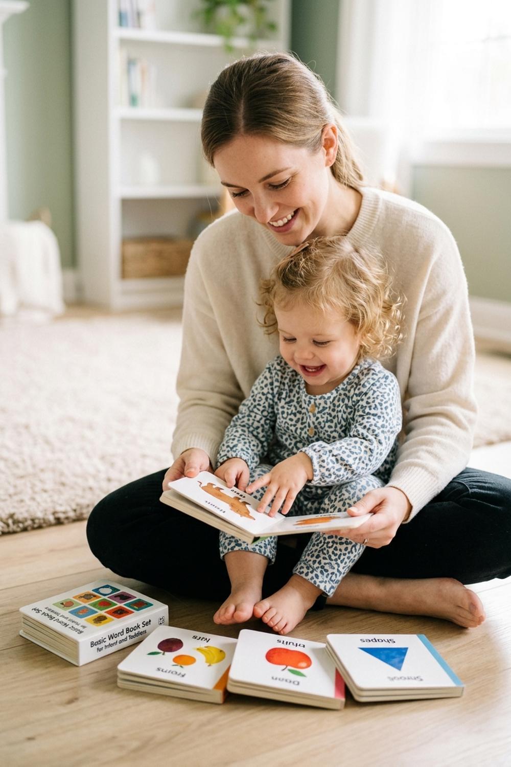 Indestructibles Basic Word Book Set for Infant and Toddlers - Set of 6