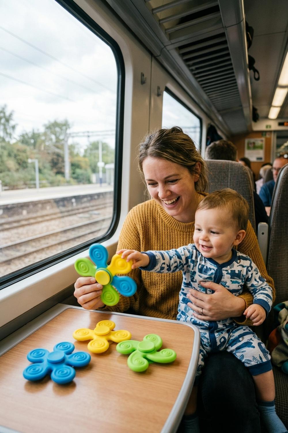 Fat Brain Toys Whirly Squigz, Silicone Spinners and Suction Toys for Kids 10 Months and Up