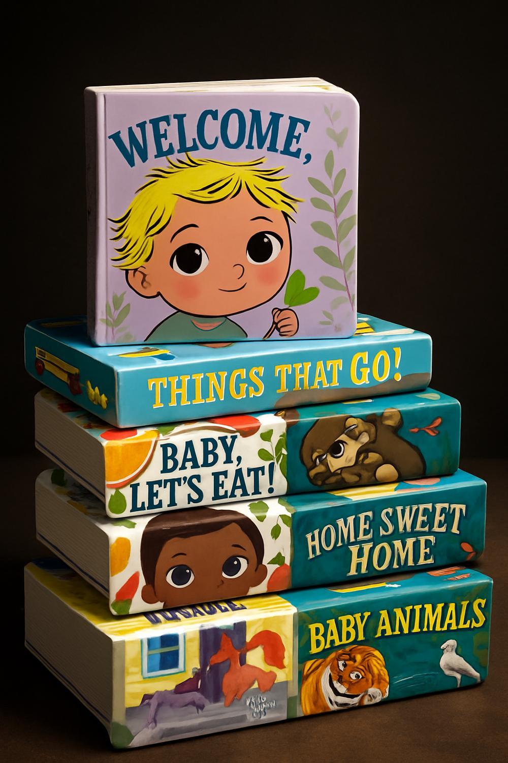 Indestructibles Basic Word Book Set for Infant and Toddlers - Set of 6