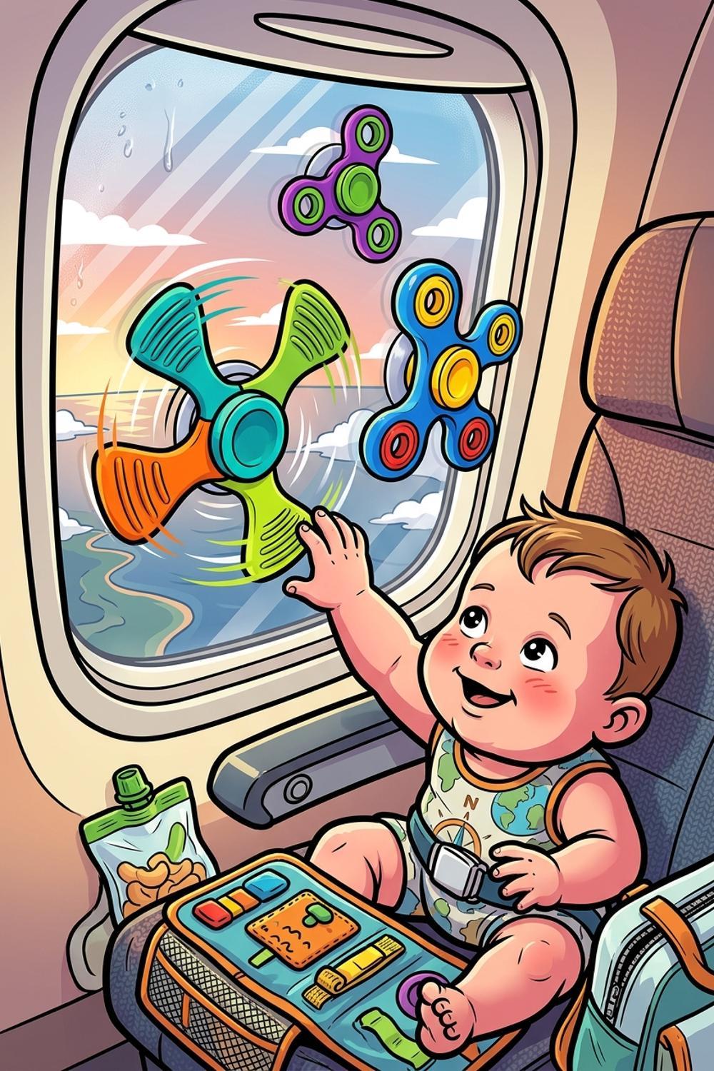 Fat Brain Toys Whirly Squigz, Silicone Spinners and Suction Toys for Kids 10 Months and Up